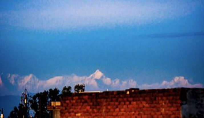 Himalayas visible from saharanpur