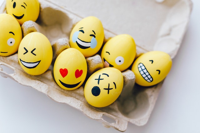 Painted eggs as different emojis. When you complain about anything keep in mind that it is always about getting what you want politely without losing your temper.  This is a win win for everyone. Blog by Gaurav Sinha
