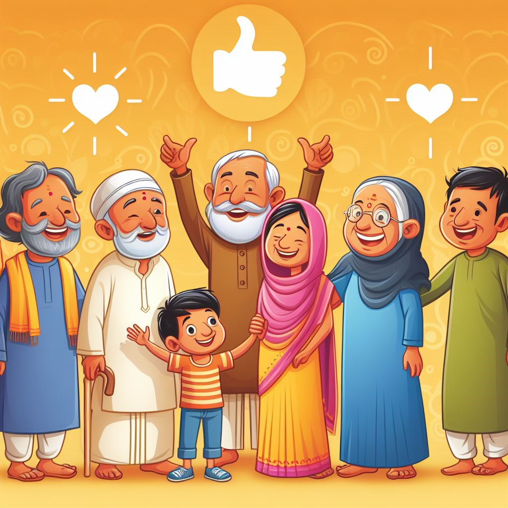 A happy indian community showing love and harmony.. 
A blog post discussing the importance of death to feel alive.. When I Am Old and About to Die by Gaurav Sinha