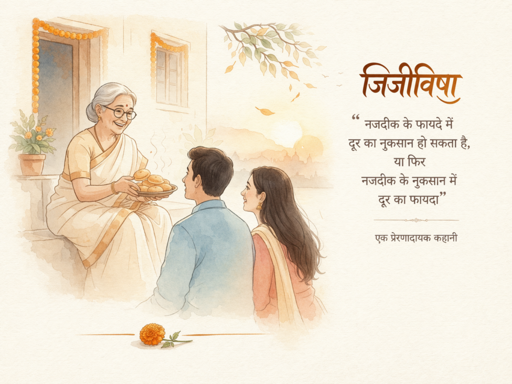 नजदीक का नुकसान, दूर का फायदा | जिजीविषा की प्रेरणादायक कहानी
क्या सच में खुश रहने का कोई मंत्र होता है? जानिए इस अनोखी कहानी से, जिसमें है साहस, आत्मनिर्भरता और जीवन को खुलकर जीने की सीख।
A Short Hindi Story by Gaurav Sinha